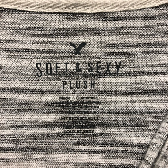 American Eagle Plush Lace-Up Hoodie - Picture 3 of 3